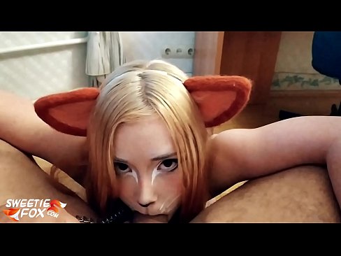❤️ Kitsune gbe dick ati pẹlu ni ẹnu rẹ Ibalopo ️❤